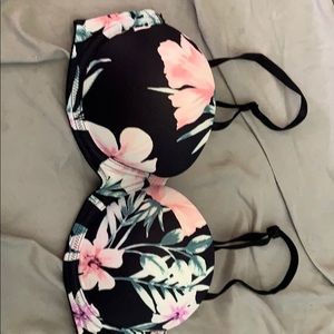 pink push up bra size 32c